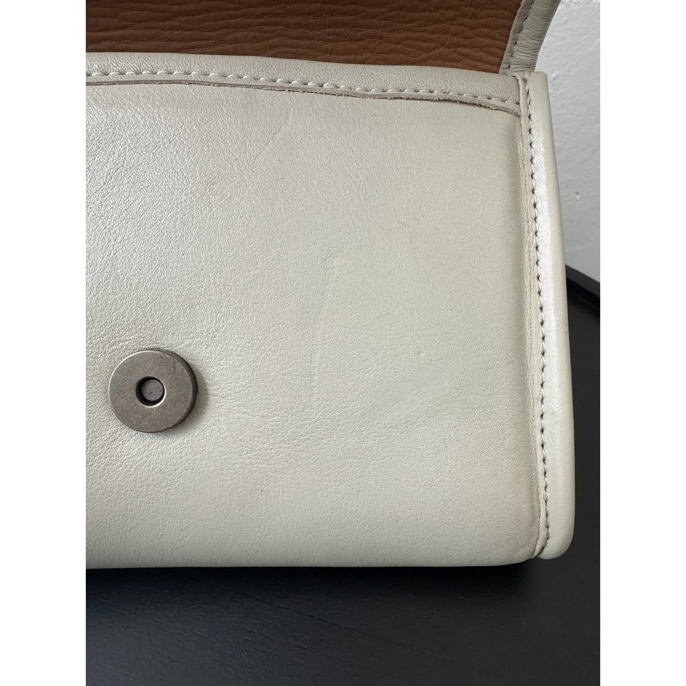 Nena & Co. Tesoro Cream Leather Envelope Crossbody Bag Boho - Picture 12 of 15